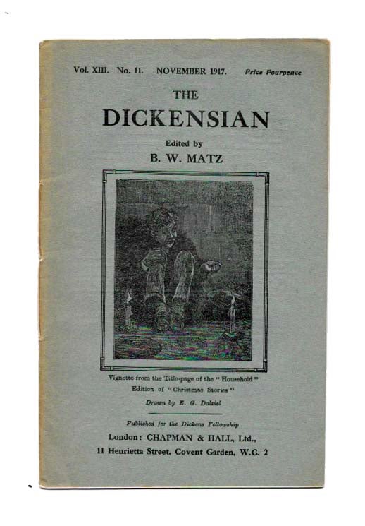 Item #45093.7 The DICKENSIAN. Vol. XIII. No. 11.; November 1917. B. W. - Matz.