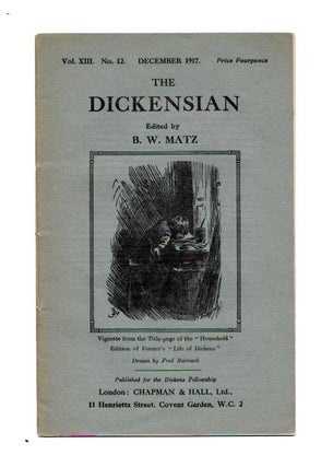 Item #45093.8 The DICKENSIAN. Vol. XIII. No. 12.; Decemeber 1917. B. W. - Matz