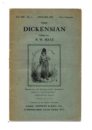 Item #45093 The DICKENSIAN. Vol. XIII. No. 1.; January 1917. B. W. - Matz