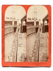 Item #45186 C. P. R. R. FREIGHT FERRY SLIP At The TERMINUS.; Central Pacific Railroad 1542....