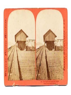 Item #45190 FERRY LANDING And FREIGHT SHED, OAKLAND WHARF, WESTERN PACIFIC RAILROAD.; 1484....