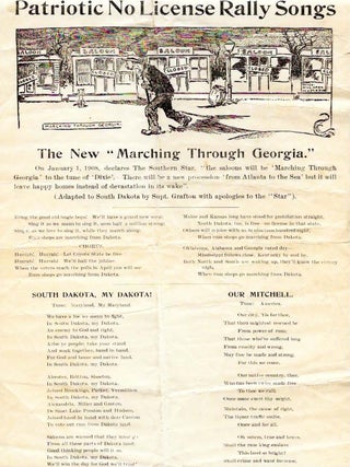 Item #45251 PATRIOTIC NO LICENSE RALLY SONGS. Temperance