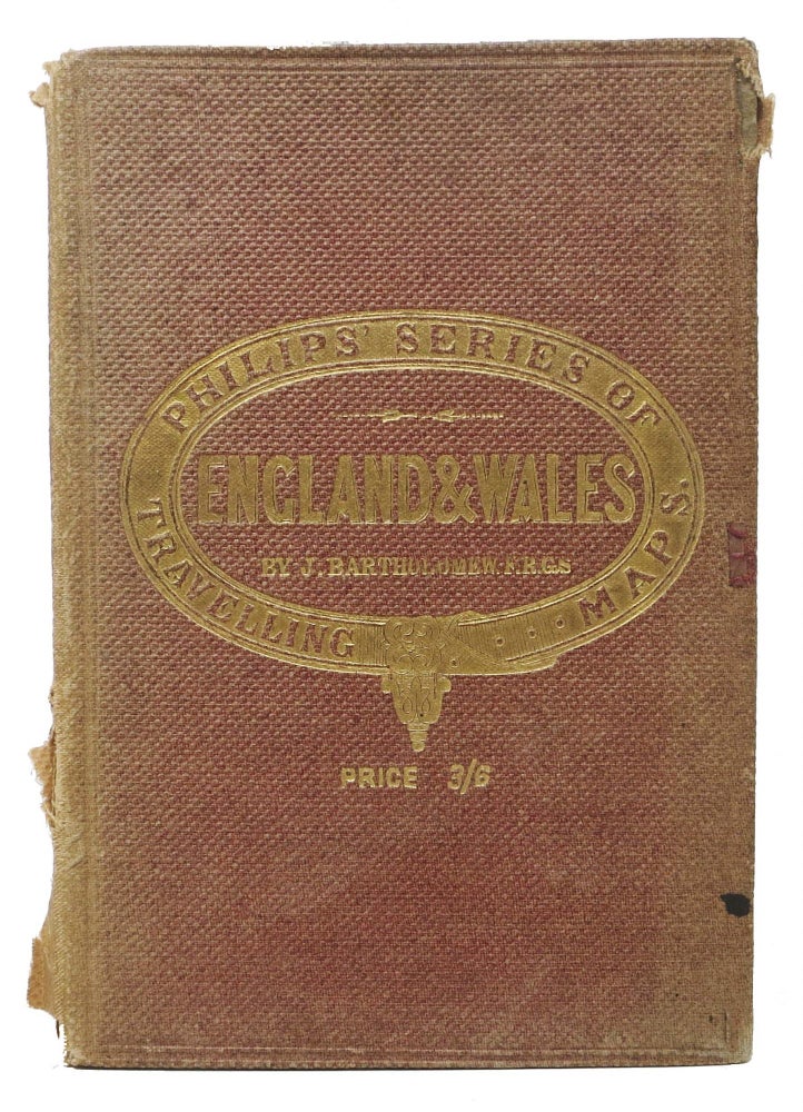 Item #45314 ENGLAND & WALES. Philips' Series of Travelling Maps.; Price 3/6. Bartholomew, ohn. 1831 - 1893.