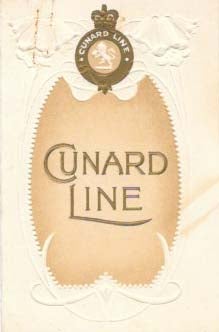 Item #45823 CUNARD LINE - R.M.S. AQUITANIA.; [Private Dinner for] Mrs. J. W. Finch & Party....