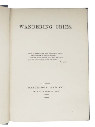 WANDERING CRIES.