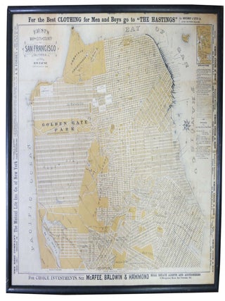 Item #45920 FAUST'S MAP Of CITY And COUNTY Of SAN FRANCISCO CALIFORNIA. San Francisco /...