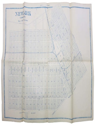 NEWARK TOWN SITE.; Scale: 300 Feet to an Inch. 19th C. San Francisco Bay.