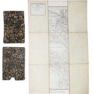 Item #46411 ARLES. And Surrounding Environs. 19th C. Folding Line-Backed Map