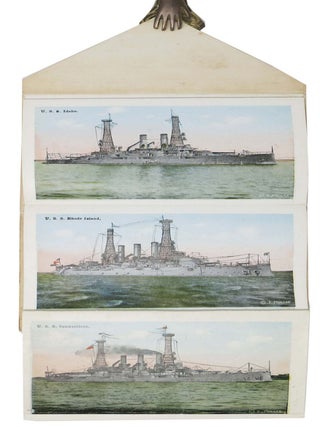 FOLDING VIEW BOOK Of UNITED STATES NAVY.