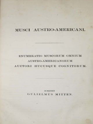 The JOURNAL Of The LINNEAN SOCIETY. BOTANY. Vol. XII.