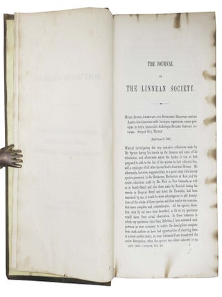The JOURNAL Of The LINNEAN SOCIETY. BOTANY. Vol. XII.
