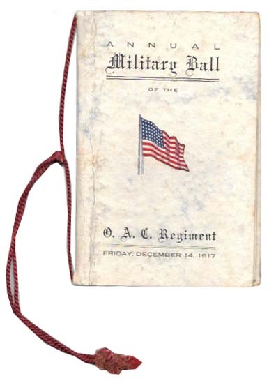 Item #46604 ANNUAL MILITARY BALL Of The O. A. C. REGIMENT.; Oregon Agricultural College. Event Program.