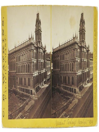 Item #46680 MERCHANT EXCHANGE MOONLIGHT. C. E. Watkins' Pacific Coast. 939. Stereoview...