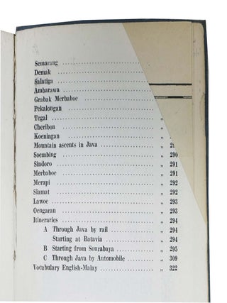 COME TO JAVA. 1922-23.; Issued by the Official Tourist Bureau - 18 Ryswyk-Weltevreden - Java -.