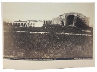 Item #46968 CABINET CARD PHOTOGRAPH. Mission San Juan Capistrano, founded 1776, Los Angeles Co.,...