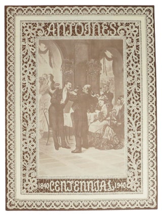 Item #47016 ANTOINE'S. Restaurant Menu - New Orleans