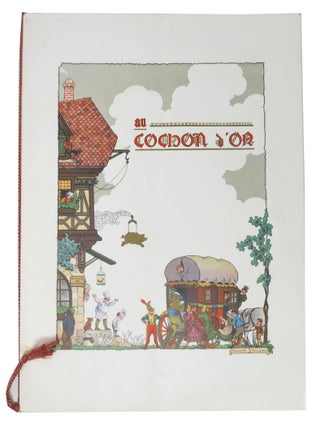 Item #47113 AU COCHON D'OR. French Restaurant Menu - Paris