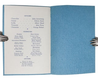 CALIFORNIA CHAPTER ALPHA ZETA.; Invitation Banquet. October 10, 1947. Berkeley Women's City Club.
