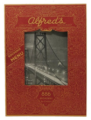 Item #47187 ALFRED'S. COCKTAILS - RESTAURANT.; Souvenir Menu. Restaurant Menu - San Francisco
