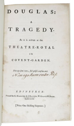 DOUGLAS: A Tragedy.; As It Is Acted at the Theatre - Royal in Covent - Garden.