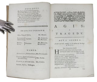 AGIS: A Tragedy. As It is Acted at the Theatre - Royal in Drury - Lane.
