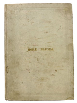 Item #47415 HORAE NAUSEAE. Lawrence Peel