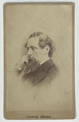 Item #47483.1 CARTE De VISITE [CDV] PHOTOGRAPH [Albumen]. Charles Dickens, 1812 - 1870
