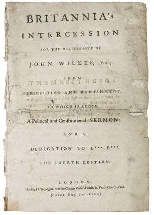 Item #47551 BRITANNIA'S INTERCESSION For The DELIVERANCE Of JOHN WILKES, ESQ. from Persecution...