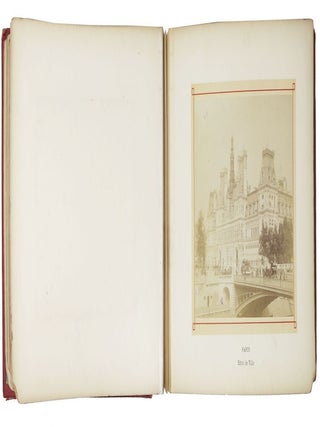 STUDIO ALBUM Of 24 ALBUMEN PHOTOGRAPHS DOCUMENTING [Mostly] PARIS Of The 1890s.