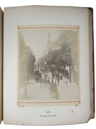 STUDIO ALBUM Of 24 ALBUMEN PHOTOGRAPHS DOCUMENTING [Mostly] PARIS Of The 1890s.
