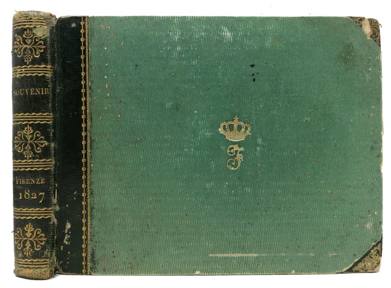 Item #47695 ALBUM Of PORTRAIT SKETCHES, Mainly Pencil.; Souvenier. Firenze. 1827. [Spine title]. Jean Baptiste Fortuné De Fournier, 1798 - 1864.