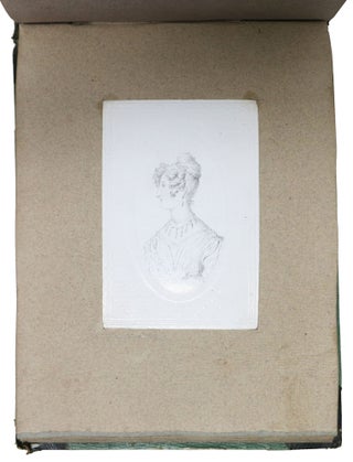 ALBUM Of PORTRAIT SKETCHES, Mainly Pencil.; Souvenier. Firenze. 1827. [Spine title].