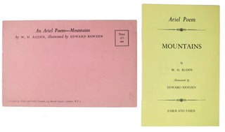 Item #47730 MOUNTAINS.; Ariel Poem. [with original envelope]. . Bawden Auden, Edward, ystan. Hugh