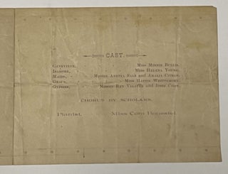 OPERETTA Of "GENEVIEVE," Given by Mrs. Prag's Junior Class, May 14th, 1886.