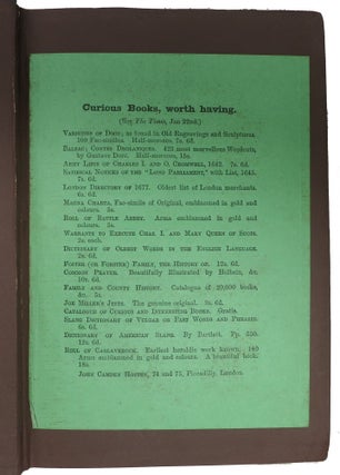 ARTEMUS WARD His Book.; With Notes and a Preface by the Author of the Bigelow Papers.