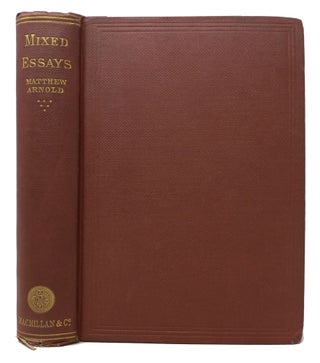 Item #48052 MIXED ESSAYS. Matthew Arnold, 1822 - 1888