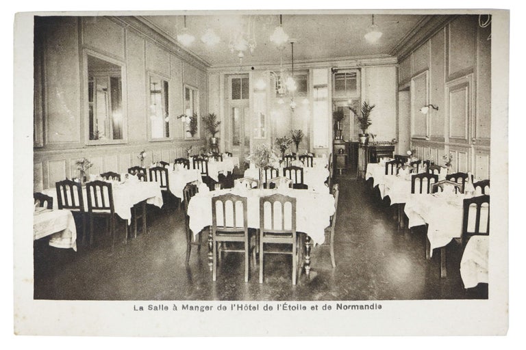 Item #48132 La SALLE À MANAGER De L'HÔTEL De L'ÉTOILE Et De NORMANDIE. French Hotel Brochure.