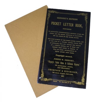 Item #48314 GREGORY'S EXPRESS POCKET LETTER BOOK,; Designed to Facilitate Correspondence Between...