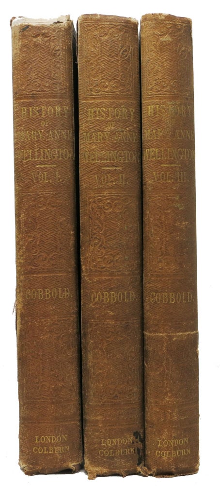 Item #48318 MARY ANNE WELLINGTON, The Soldier's Daughter, Wife, and Widow. In Three Volumes. Rev. Richard Cobbold.
