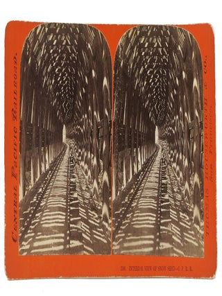 Item #48321 INTERIOR VIEW Of SNOW SHED - C. P. R. R.; Central Pacific Railroad 1300. California...