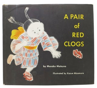 Item #48341 A PAIR Of RED CLOGS. Masako Matsuno