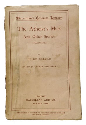 Item #48346 The ATHEIST'S MASS And Other Stories (La Messe de l'Athée); Macmillan's Colonial...