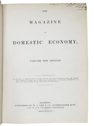 The MAGAZINE Of DOMESTIC ECONOMY. Volume the Second.