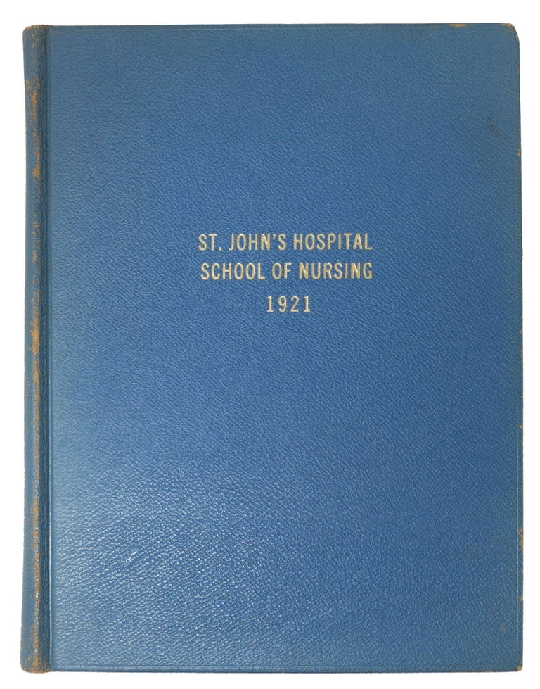 Item #48632 ST. JOHN'S HOSPITAL SCHOOL Of NURSING.; Conducted Under The Sisters of Charity of Saint Augustine. Class Yearbook, Bertha - McKeen, Virginia - Former Owner Lancaster.