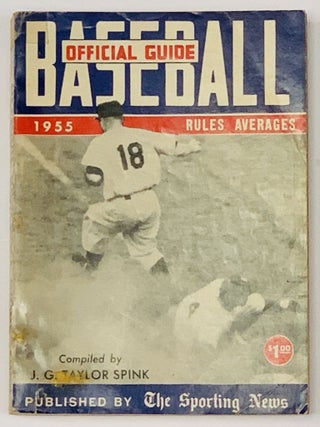 Item #48740 BASEBALL GUIDE And RECORD BOOK 1955. J. G. Taylor - Compiler Spink