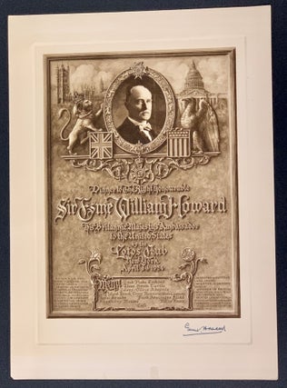 Item #48909 DINNER To The RIGH HONOURABLE SIR ESME WILLIAM HOWARD; His Britannic Majesty's...