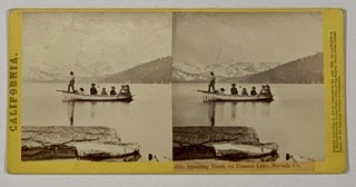 Item #49015 CALIFORNIA-- 858. Spearing Trout, on Donner Lake, Nevada Co. California Stereoview,...