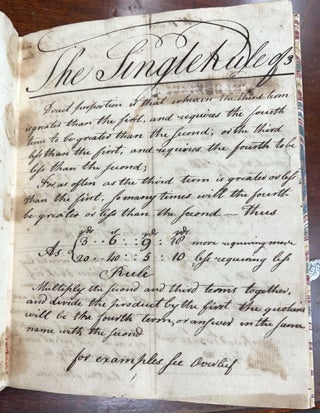 CYPHERING BOOK. December 1st 1794