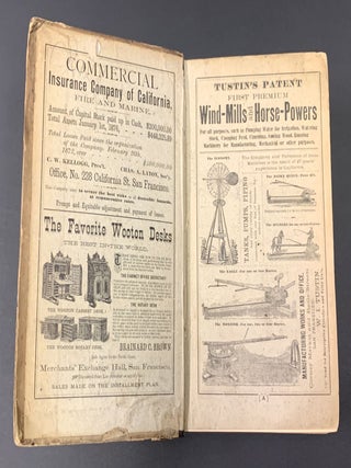 ANNUAL DIRECTORY Of The CITY And COUNTY Of SAN FRANCISCO For 1877.; Compiled by D. M. Bishop & Co.