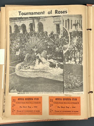 ROSE BOWL PARADE SCRAPBOOK. 1947 - 1948.